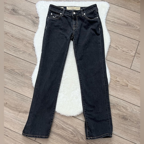 JACOB COHEN Black Rinse Straight Leg Jeans Size 29 - Picture 1 of 7